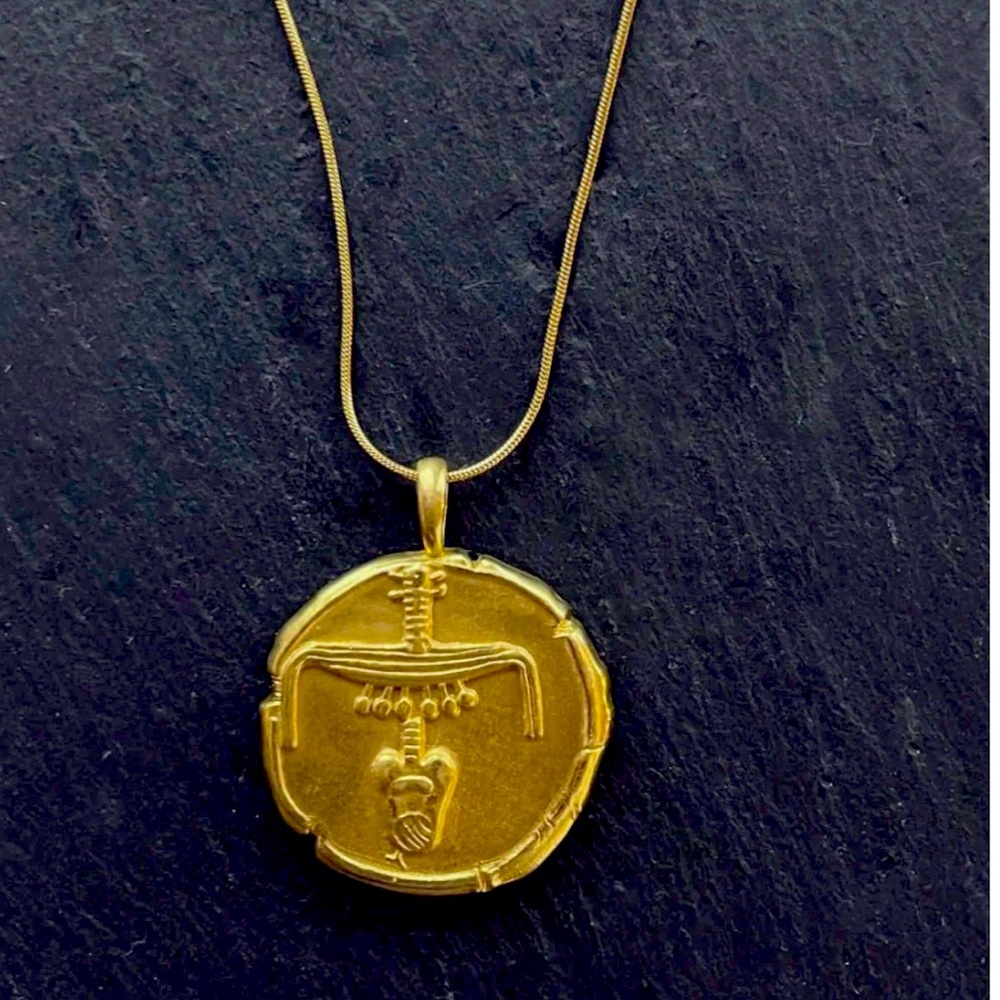 Egyptian Gold Coin Necklace